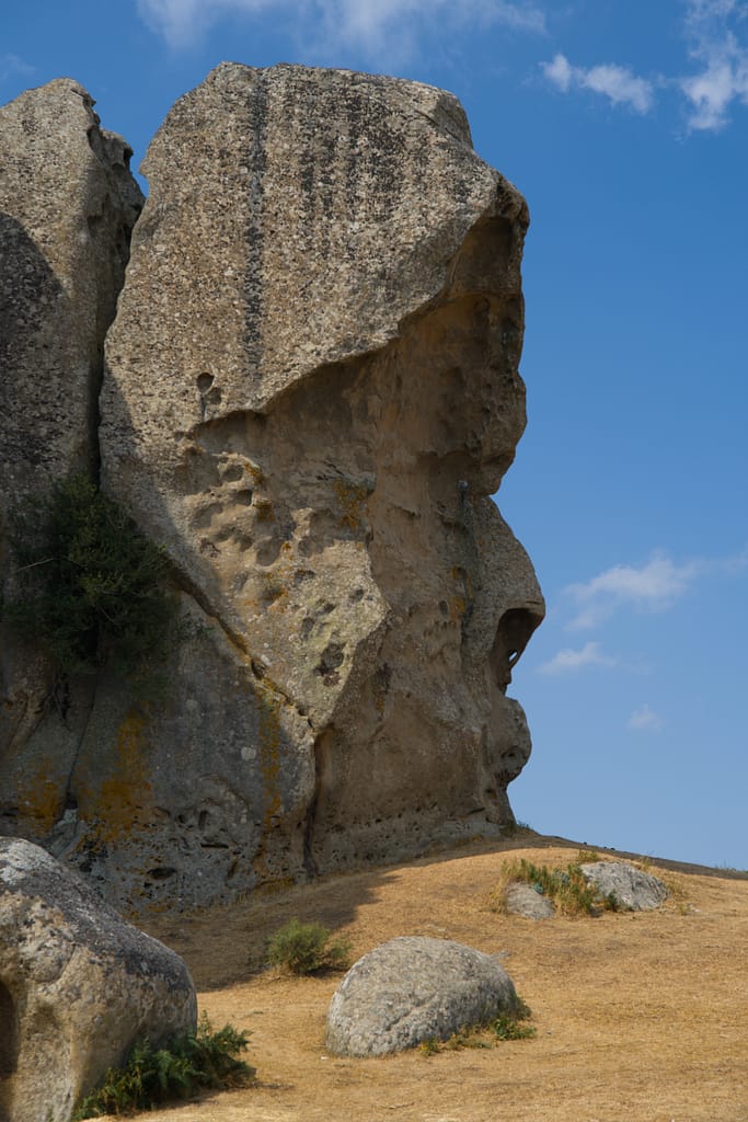 Roccia dell'Argimusco a forma di volto di profilo
