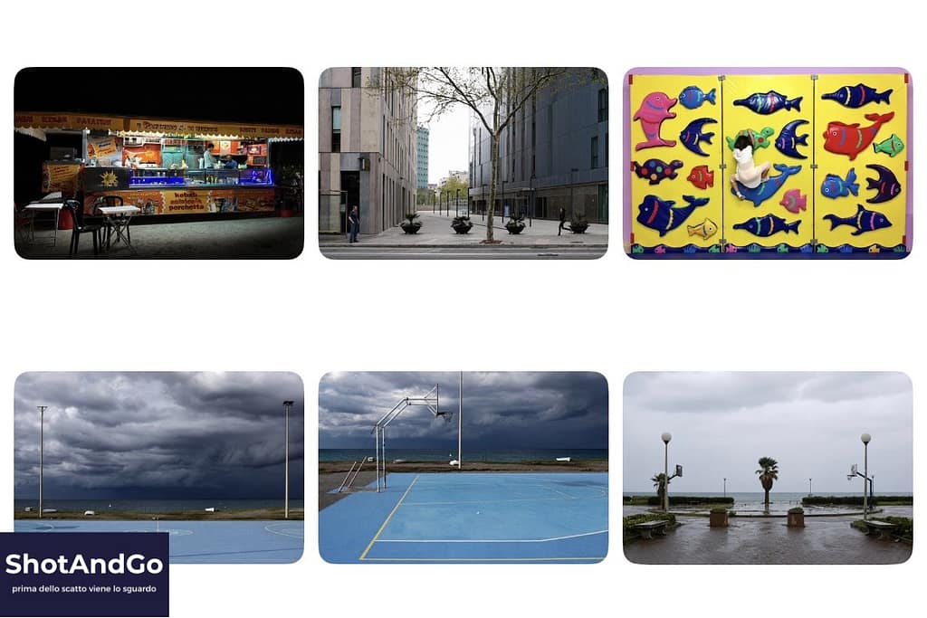 Imparare a fotografare guardando le proprie foto (non quelle degli altri) Provino con sei fotografie realizzate dall’autore, usato per analizzare e migliorare il proprio sguardo fotografico.