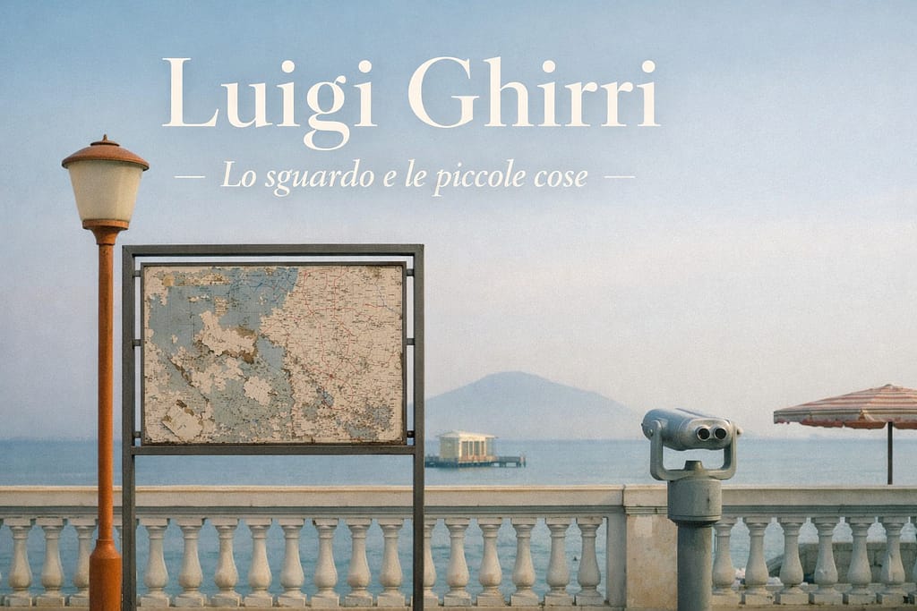 Fotografia ispirata allo stile di Luigi Ghirri sul paesaggio italiano e la sua visione poetica