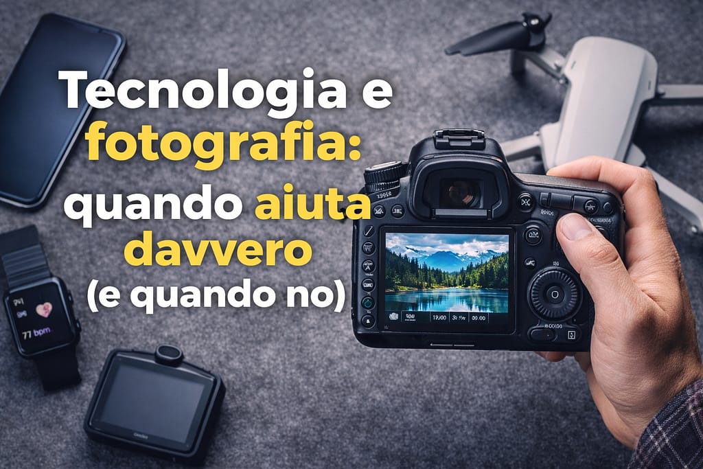 Tecnologia e fotografia: quando aiuta davvero (e quando no) Tecnologia applicata alla fotografia moderna